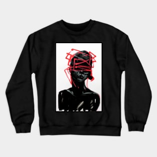 Smudged ink brushwork Crewneck Sweatshirt